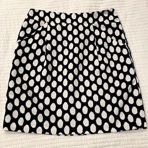 Loft tulip skirt in ikat dot